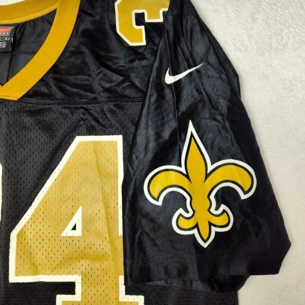 New Orleans Saints Ricky Williams Nike Jersey Mens L Black NFL Football Vintage
